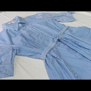 COPY - Calvin Klein Striped Maxi Shirt Dress